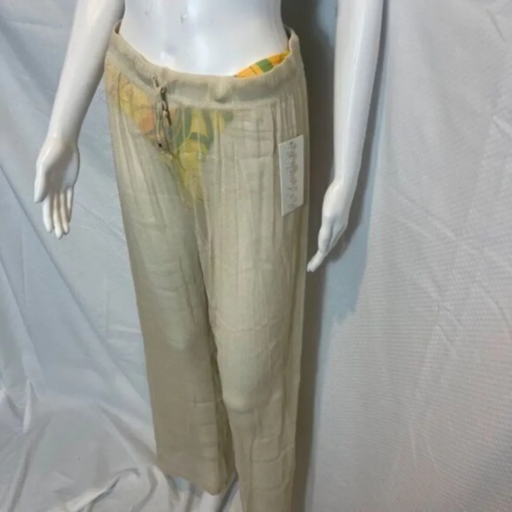 Tinibikini swimwear‎ Summer Nights Coverup Pants Gold Size X-Large RefFNB